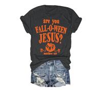 Halloween Costume T-Shirts Women Skull Spider Web Pullover Crewneck Long Sleeve Tops Soft Breathable Polyester Spooky Town Theme Funny Kids Adults T-Shirt Going Out Workout Grey