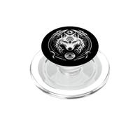 halloween costume - white wolf - greek mythology BACKPRINT PopSockets PopGrip for MagSafe