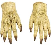 Halloween Costume Witch Therion Gloves - Zombie Hands, Evil Party Cosplay, Skull Gothic, Horror Green, Devil Witch Finger, Wolf Claws, Fancy Dress Up Monster
