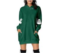 Halloween Costume Witches Women Costumes for Plus Size Dress with Pockets Winter UK Pumpkin Adults Skeleton Adult 2025 Red Dresses Women's Wrap Womens Ladies Army Green #1 S