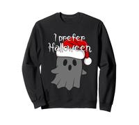 Halloween costume with ghost meme Santa Claus hat Sweatshirt