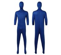 Halloween Costume Women Blue Chromakey Body Suit Full Body Blue Screen Suit for Photo Video Effect, Full Bodysuit Unisex Rayon Costume for Funny Himiko Toga Cosplay (, 170)