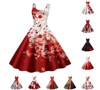 Halloween Costume Women's Scary Dress Horror Bride Corpse Bride Zombie Witch Costume Sexy Outfit Children Girls Costume Teenager Unusual Clown Women Large Sizes Vampire Princess Sleeveless