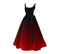Halloween Costume Women's Scary, Horror Bride Costume, Women's Sleeveless Vintage Bloody Zombie Bride Costume, Spaghetti Straps Print, Corset Dress, Elegant Wedding Dress, Swing Tunic Dress for