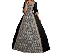 Halloween Costumes 80S Female Fancy Dress for Petite Medieval Vintage Dresses Sexy Devil Costume Adult Women Black Cocktail Dress Carnival Cosplay Plus Size Witch Costume