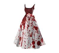 Halloween Costumes Adult Woman Womens Dresses Dress Plus Size Pumpkin Costume for Women Adults Fairy Women's Witches Fancy Mini UK Long Sleeve Skeleton Outfit 2-White 3XL