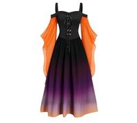 Halloween Costumes Adult Women Floral Renaissance Ball Gown Cold Shoulder Flutter Sleeve Retro Steampunk Costume Ladies Vintage Steampunk Gothic Corset Dresses for Party Cosplay Outfit