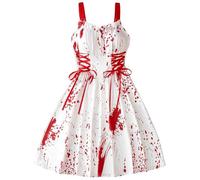 Halloween Costumes Adult Women Terrifier Costume Sexy Dress for Adults Outfit Womens Party Dresses Woman Outfits Ladies Vampire Fancy Funny Girls Plus Size Women's Witches Witch Gothic Goth