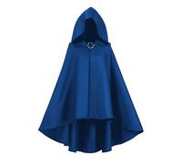Halloween Costumes Adult Women Womens Outfits Witch Costume Ladies Fancy Dress for Christmas Party Carnival Cosplay Black Cloak Woman with Hood Full Length Cape Masquerade & Wizard Blue XL