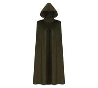 Halloween Costumes Adult Women Womens Outfits Woman Wicked Fancy Dress Party Cosplay Costume Uniform Black Cape for Men Cloak Grim Reaper Green Wizard Hat Fairytale Masquerade Green S