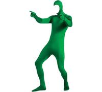 Halloween Costumes Adults Women Men Bodysuit Funny Open Face Costume Full Body Suits Stretch Unitard Cosplay Party Performance Outfits Halloween Fancy Dress Leotard Skin Tight Leotard (Z1-Green, M)