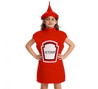 Halloween Costumes for | Adorable Breathable Zipper - Soft Ketchup Costume Party Decoration | For Boys Girls 4-12 Years Celebration Party Festival Evening Performance Cosplay