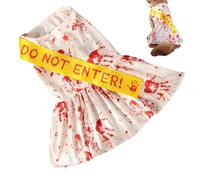 Halloween Costumes for Dogs - Bloody Halloween Costume for Dogs, Horror Halloween Dog Blood Skirt | Dog Halloween Blood Skirt, Halloween Clothes, Pet Cosplay Costume for Indoor Use