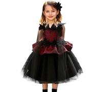 Halloween Costumes For Girls Childs Frightening Creepy Dress Kids Gothic Witch Costume Trendy Fashion Casual Party Wear Vampire and Outfit Girl Movie Character Dresses Age 5-13 Years