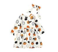 Halloween Costumes For Girls Childs Frightening Creepy Dress Kids Medieval Gothic Dresses Devil/Bat/Pumpkin/Clown Vampire and Outfit Girl Movie Character Age 5-10 Years