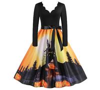 Halloween Costumes for Girls Dresses Women Funny Costume Sexy Adult Medieval Witch Womens Terrifier Outfits Adults Dress Woman Outfit Scary Fancy Goth Ladies Gothic Clothes Plus Size Party