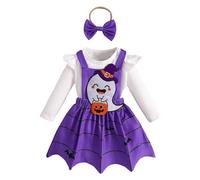Halloween Costumes For Girls Girl Scary Dress Kids Gothic Witch Costume Pumpkin Bat Print Dark Vampire Movie Character Spooky Up