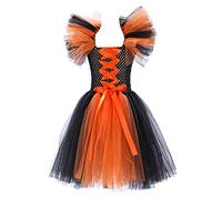 Halloween Costumes For Girls Girl Scary Dress Spider Web Skull Skater Dresses Trendy Fashion Casual Party Wear Clown Costume Movie Character Age 5-10 Years