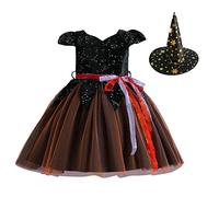 Halloween Costumes For Girls Kids Toddler Baby Girl Dress Spider Web Skull Skater Dresses Pumpkin Bat Print Vampire and Outfit Halloweens Clothes Set Spooky Costume