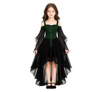 Halloween Costumes For Kids Girls Dresses Gothic Skeleton Vintage Party Dress Victorian Plus Size Skirt Medieval Costume Evening Prom Cocktail Swing Glad Rags Vintage Elegant A-Line Halloween Clothing