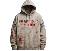 Halloween Costumes for Mens Bat Print Long Sleeve Spooky Horror Knit Button Drawstring Skull Casual Stylish Pullover Neon Printed Hoodie Outdoor Activity Wear