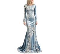 Halloween Costumes for Women 2026 Adult Skeleton Costume Long Sleeve Goth Evening Dress Ladies Plus Size 3D Digital Print Velvet Floral Maxi Dresses Fashion Womens Halloween Party Cosplay Costume