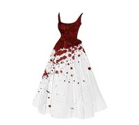 Halloween Costumes for Women Girls, Cocktail Dress Gothic Festive Dress Witch Medieval Vintage Dresses Wicked Witch Costume Adult Women Vampire Cosplay |
