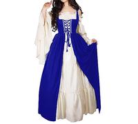 Halloween Costumes for Women Hooded Witch Costumes Regency Dresses Elastic Waist Long Sleeve Victorian Dress Ladies Vintage Steampunk Rockabilly Goth 80s Dresses for Carnival Halloween Party