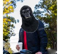 Halloween Costumes Funny Animal Headgear Design Showcasing Personality And A Must Have Item For Parties Leading The Fashion Trend. Come And It! scary halloween Mask for adults(Black,25cm)