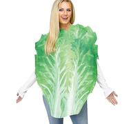 Halloween Costumes Funny Realistic Lettuce Food Costume for Fruit & Veggie Soft Skin-Friendly Fits All Costume Colorful Fruit Costume for Themed-Party Cosplay Roleplay, Women Halloween Costumes