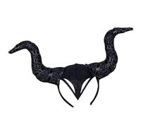 Halloween Costumes Horns Hat Deluxe Headpiece for Women Girls Adult (Black), maleficent staff, maleficent horns