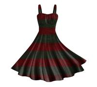 Halloween Costumes Ladies Winter Dresses Woolen for Women UK Adult Red Costume Plus Size Clothes Women's Maxi Dress Skeleton Jumpsuit Black Adults 50s Dark Green XXL