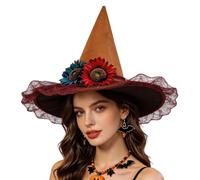 Halloween Costumes Mesh Witch Hat Style Headwear For Mystical Halloween Themed Party