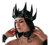 Halloween Costumes Roman Crown Cosplay Medieval Headgear Punk Templars Knight Pirate Crown For Photography Halloween Knight Headgear Medieval Party