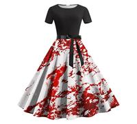 Halloween Costumes Skeleton Costume Women for Plus Size Wrap Dress Women's Maxi Jumpsuit Black Party Dresses UK Adult Witches Fancy Long Sleeve Woman Female Adults Witch b-Grey XL