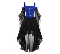 Halloween Costumes Victorian Witch Gothic Skeleton Plus Size Dresses Medieval Costume Ladies Evening Party Halloween Dress for Women Prom Cocktail Swing Vintage Elegant