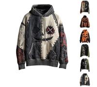 Halloween Costumes Women Halloween Hoodies for Women Oversized Sweatshirt Fashion Pumpkin Graphic Print Pullover, Lightweight Comfortable Fall Lounge Cute Costumes A Black