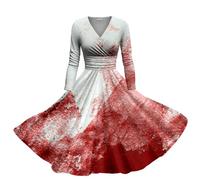 Halloween Costumes Womens Costume Black Dress Mens Fancy Skeleton Print Women Adult Woman Outfits Witch for Ladies Plus Size Winter UK Brick Red XXL