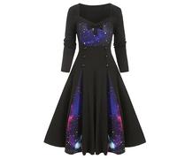 Halloween Costumes Women's Gothic Medieval Renaissance Dresses Cold Shoulder Flutter Sleeve Renaissance Medieval Costume Floor-Length Bell Gothic Corset Dresses for Carnival Halloween Party