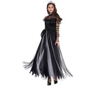 Halloween Costumes Womens Gothic Witch Costume Elegant Dark Cosplay Dress Halloween Party Medieval Performance Cape Gothic Details Cloak