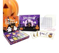 Halloween Countdown 24 Days Ironing Pearl Pumpkin and Ghost Crafts | Halloween Figures Calendar for Party School Home Children Family Boys Girls Teens