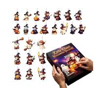 Halloween Countdown 2D Acrylic Advent Ornaments 24 Days