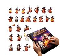 Halloween Countdown 2D Acrylic Advent Pendant Ornaments 24 Days | countdown to halloween calendar for dorm classroom party indoor room window home
