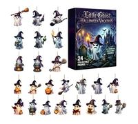 Halloween Countdown Advent 24 Days 2D Acrylic Ghost Ornaments