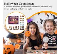 Halloween Countdown Calendar 2025, Ghost Bubble Bath Ornament Adventcalendar, Horror 24 Pieces Halloween Calendar, Spooky Ghosts Reading Book Decor