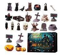 Halloween Countdown Calendar 2025, Halloween Calendars Advent, 24-Day Countdown Calendar, Spooky Mini Figurine Toy Set, Halloweens Horror Figures, Skull Doll Collectible For Kids & Adults