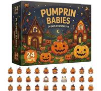 Halloween Countdown Calendar 2D Acrylic Cartoon Ornaments 24 Days