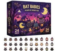 Halloween Countdown Calendar 2D Acrylic Cartoon Pendant 24 Days
