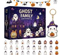 Halloween Countdown Calendar 2D Acrylic Cartoon Pendant 24 Days
