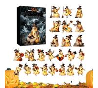 Halloween Countdown Calendar 2D Flat Ornaments Home Decor | Halloween Decor Advent for Adults Family Entryway Party Haunted House Dorm Living Room Vacation (GJ884-12)